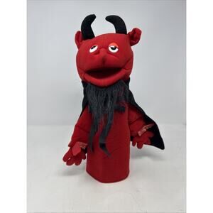 The PUPPET Factory Red Faced Devil Satan Lucifer Toy Plush‎ Evil Hand Puppet PE